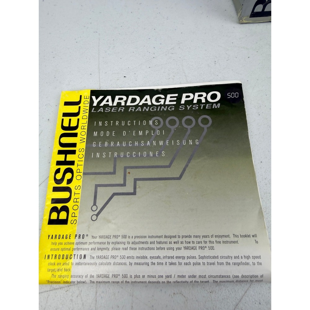 BUSHNELL Yardage PRO 500 Rangefinder USA With Bag Tested Works Great BX - Picture 8 of 9